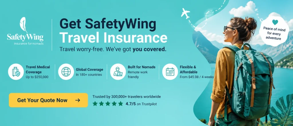 Get SafetyWing Travel Insurance