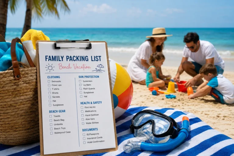 Family Packing List for Beach Vacation