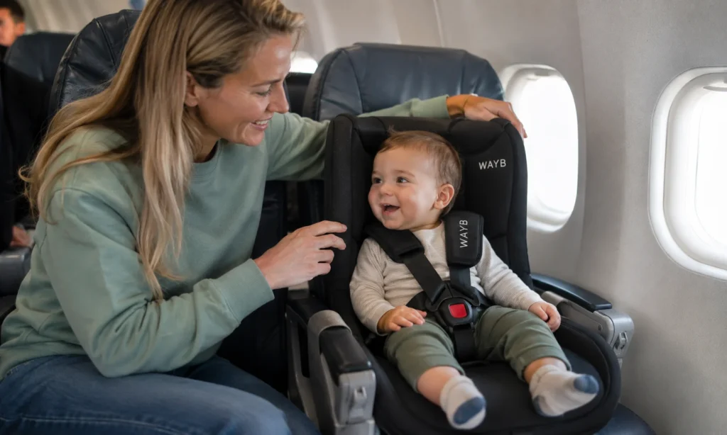 Me and My 1 year Children in airplane